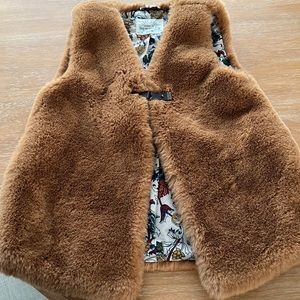Faux fur vest